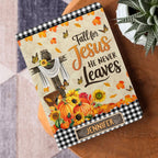 Fall For Jesus  | Personalized Leather Cover Notebook