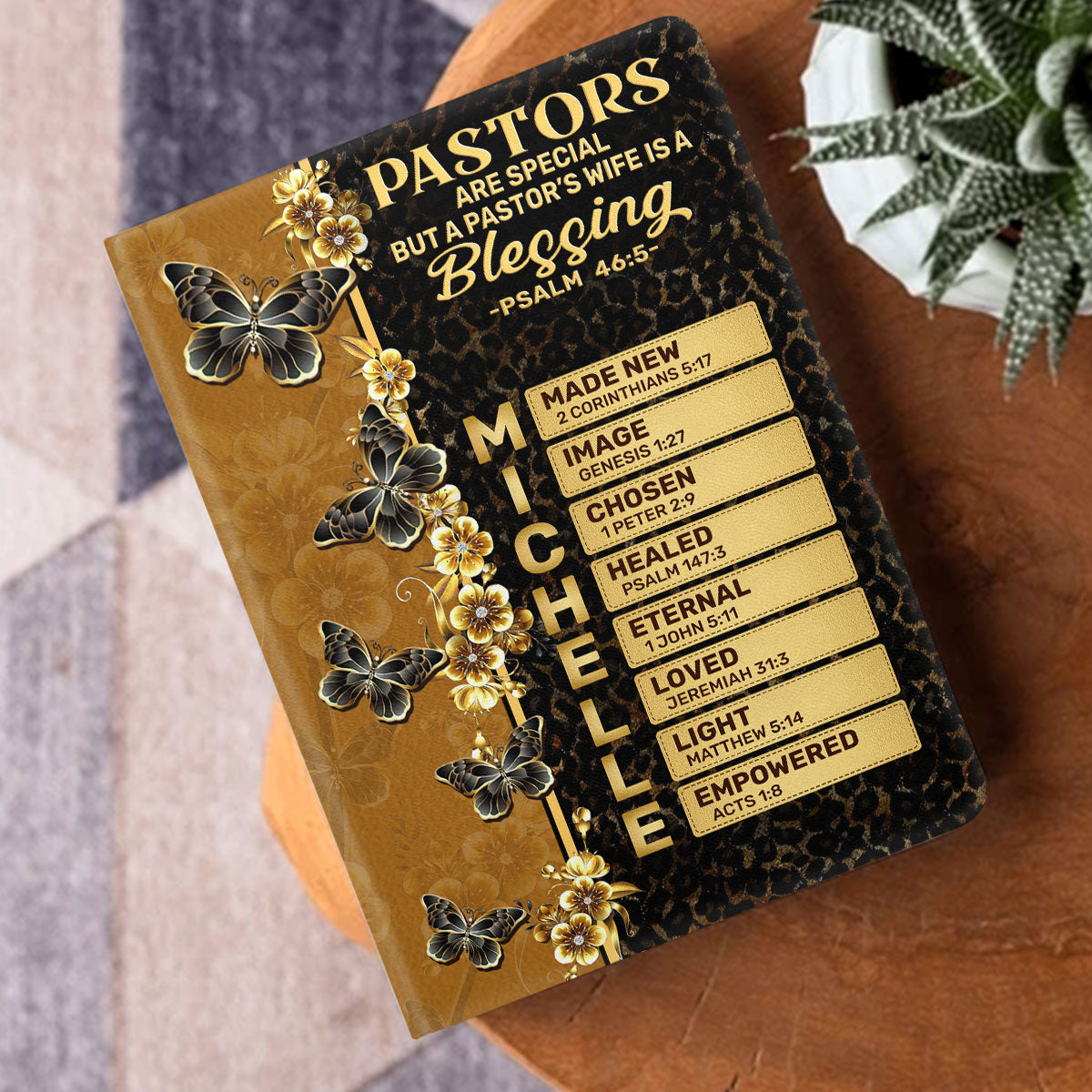 Pastor's Wife  | Personalized Leather Cover Notebook