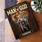Man Of God | Personalized Leather Cover Notebook