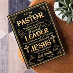 Thank You Pastor | Personalized Leather Cover Notebook
