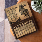 Soar On Wings Like Eagles  | Personalized Leather Cover Notebook