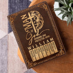 Man Of God Husband Dad Protector Hero | Personalized Leather Cover Notebook