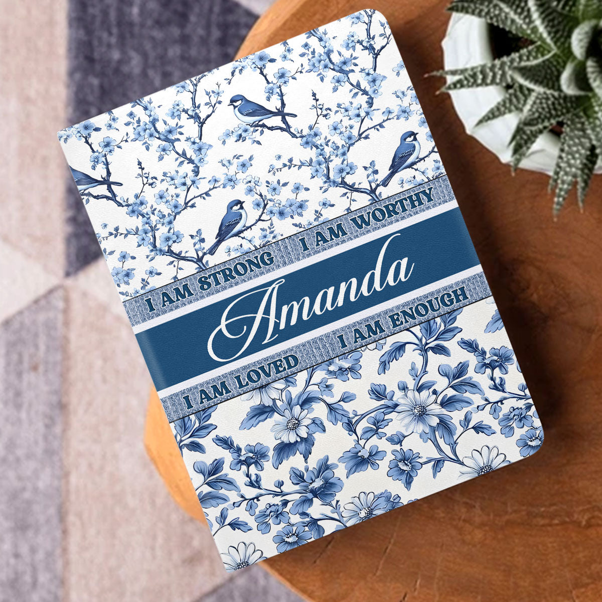 Affirmation | Personalized Leather Cover Notebook