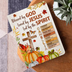 Blessed By God | Personalized Leather Cover Notebook
