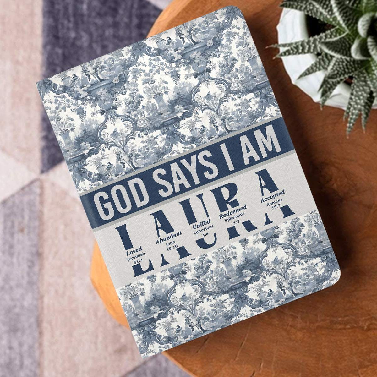 God Says I Am | Personalized Leather Cover Notebook