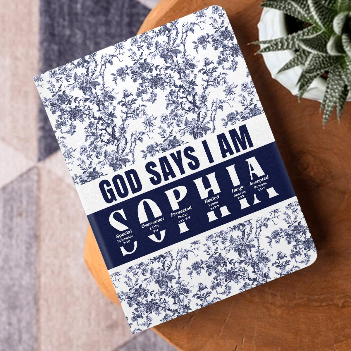 God Says I Am | Personalized Leather Cover Notebook