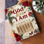 God Says I Am | Personalized Leather Cover Notebook