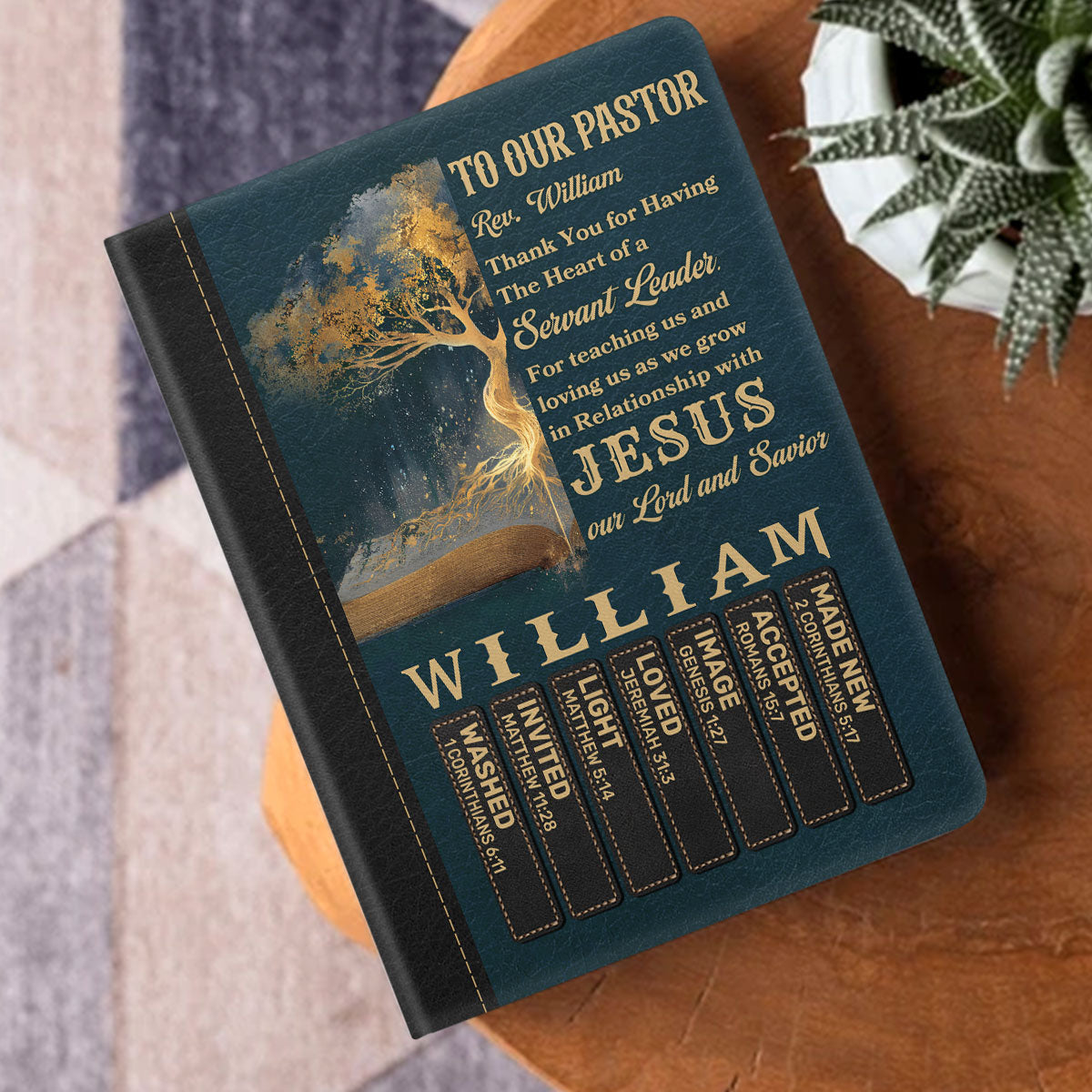 The Shepherd’s Crown | Personalized Leather Cover Notebook