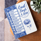 God Says I Am | Personalized Leather Cover Notebook