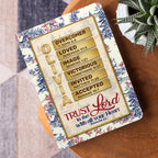 Trust In The Lord With All Your Heart | Personalized Leather Cover Notebook