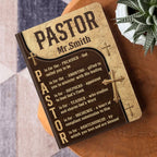 Thank You For All You Do | Personalized Leather Cover Notebook