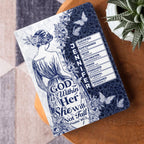 God Is Within Her She Will Not Fall | Personalized Leather Cover Notebook