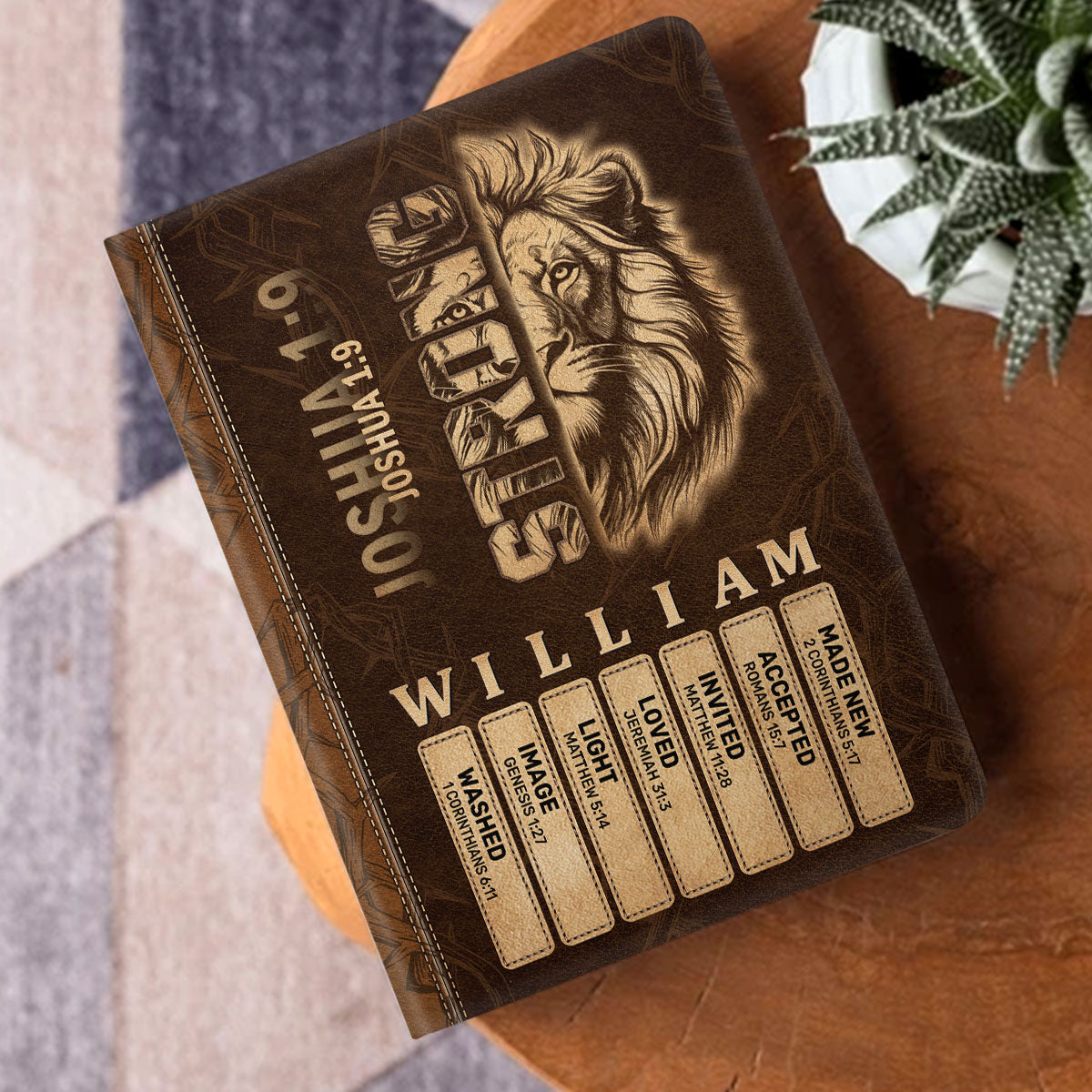 Man Of God | Personalized Leather Cover Notebook