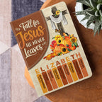 Fall For Jesus  | Personalized Leather Cover Notebook