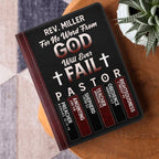 For No Word From God Will Ever Fail | Personalized Leather Cover Notebook