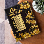 God Says I Am | Personalized Leather Cover Notebook