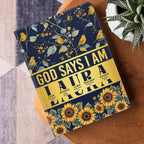God Says I Am | Personalized Leather Cover Notebook