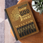 Pastor Man Of God | Personalized Leather Cover Notebook