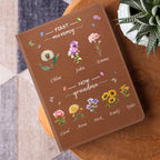 Grandma's Garden | Personalized Leather Cover Notebook