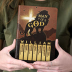 Man Of God | Personalized Leather Cover Notebook