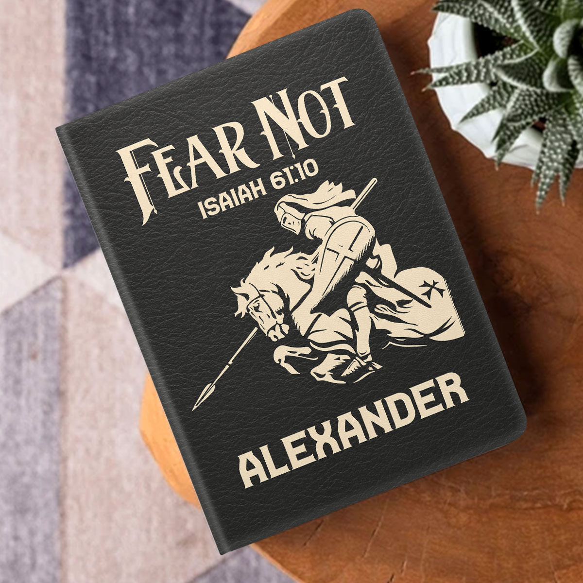 Fear Not | Personalized Leather Cover Notebook