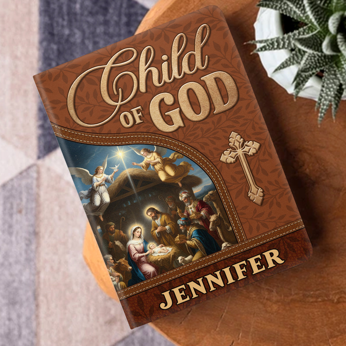 Child Of God | Personalized Leather Cover Notebook