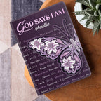 God Says I Am | Personalized Leather Cover Notebook