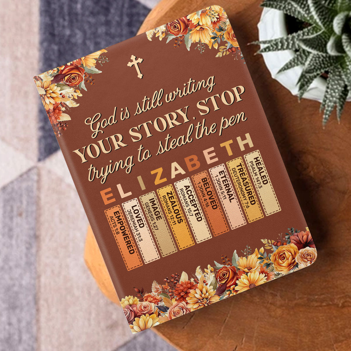 God Is Still Writing Your Story | Personalized Leather Cover Notebook
