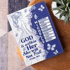 God Is Within Her She Will Not Fall | Personalized Leather Cover Notebook