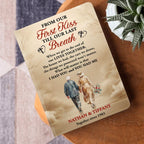 From Our First Kiss Till Our Last Breath | Personalized Leather Cover Notebook