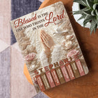 Blessed Is The One Who Trusts In The Lord | Personalized Leather Cover Notebook