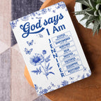 God Says I Am | Personalized Leather Cover Notebook