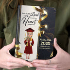 Trust In The Lord With All Your Heart | Personalized Leather Cover Notebook
