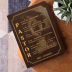 Pastor | Personalized Leather Cover Notebook