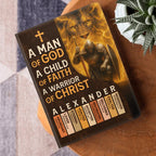 Warrior Of Christ | Personalized Leather Cover Notebook