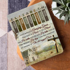 Whispers Of Grace | Personalized Leather Cover Notebook