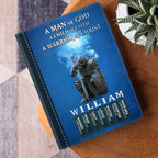 A Man Of God | Personalized Leather Cover Notebook