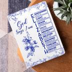 God Says I Am  | Personalized Leather Cover Notebook