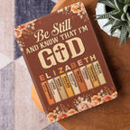 Be Still And Know That I'm God  | Personalized Leather Cover Notebook