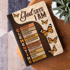 God Says I Am | Personalized Leather Cover Notebook