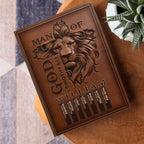 Man Of God | Personalized Leather Cover Notebook