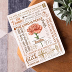 For With God Nothing Is Impossible | Personalized Leather Cover Notebook