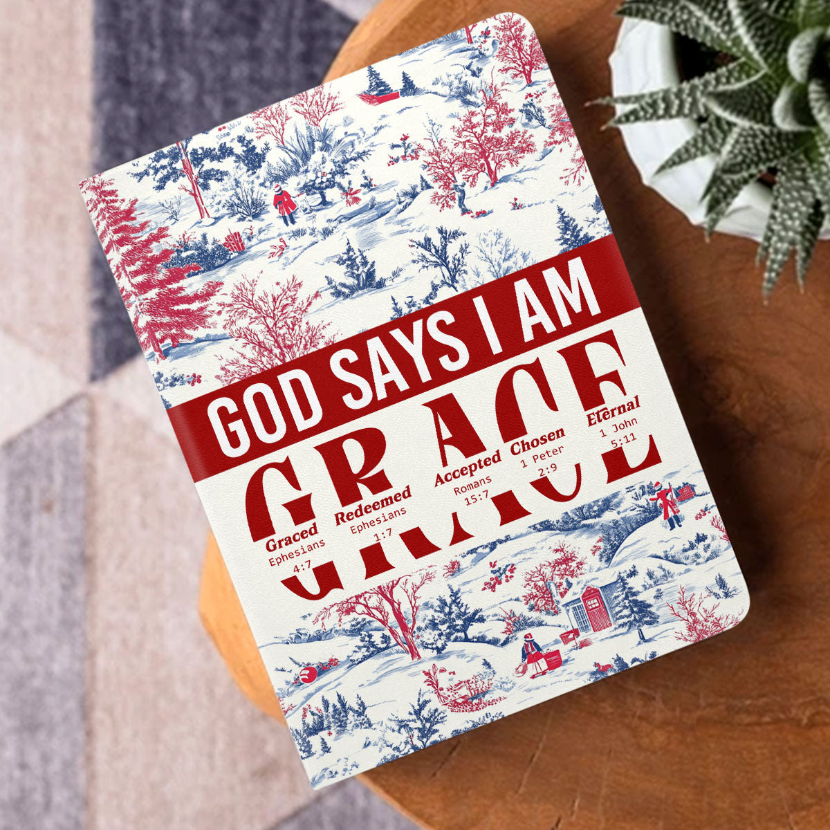 God Says I Am | Personalized Leather Cover Notebook