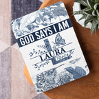 God Says I Am | Personalized Leather Cover Notebook