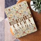 God Says I Am | Personalized Leather Cover Notebook