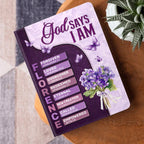 God Says I Am  | Personalized Leather Cover Notebook