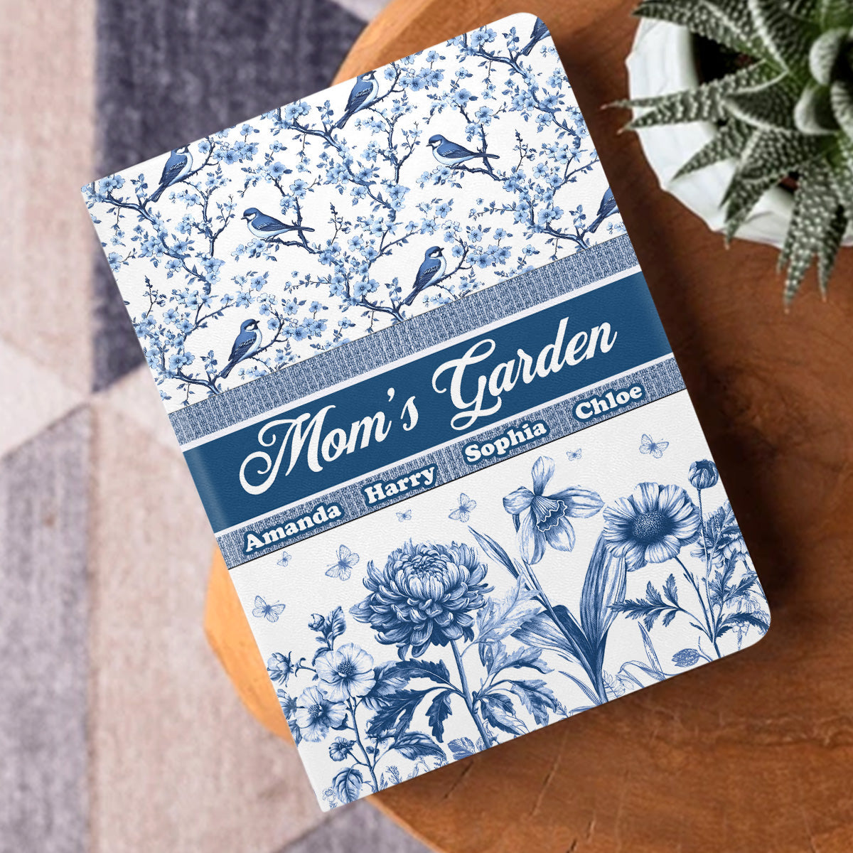 Grandma's Garden | Personalized Leather Cover Notebook