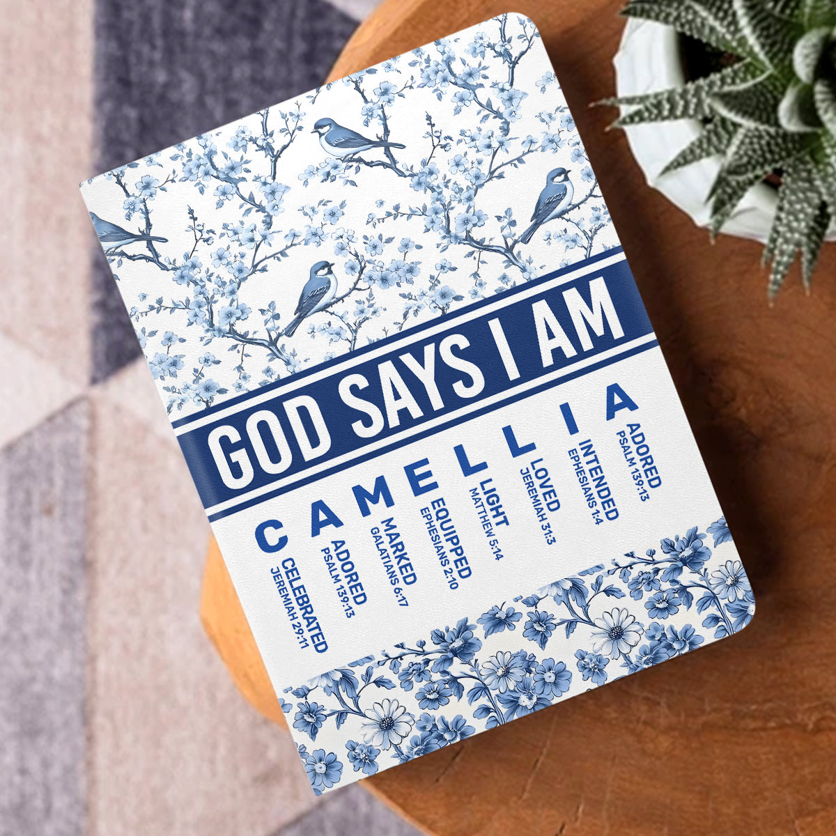 God Says I Am | Personalized Leather Cover Notebook