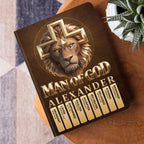 Man Of God | Personalized Leather Cover Notebook