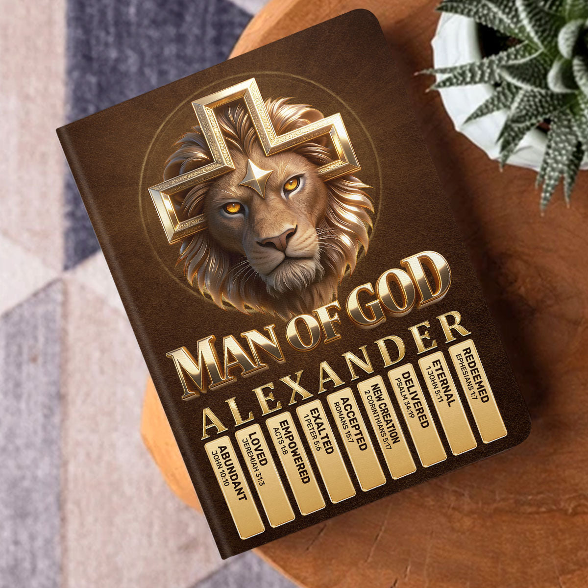 Man Of God | Personalized Leather Cover Notebook